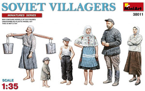 MiniArt 1/35 Soviet Villagers Model Kit   MiniArt 1/35 Soviet Villagers Model Kit