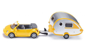  Siku VW Beetle with Caravan 