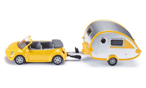  Siku VW Beetle with Caravan 