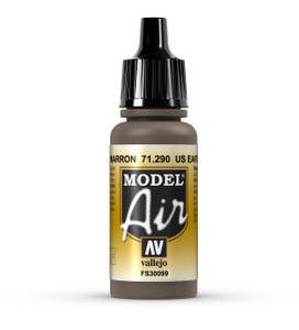 Vallejo Model Air 290 17ml US Earth Brown Matt Acrylic Vallejo Model Air 290 17ml US Earth Brown Matt Acrylic