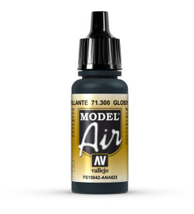 Vallejo Model Air 300 17ml Glossy Sea Blue Acrylic Vallejo Model Air 300 17ml Glossy Sea Blue Acrylic