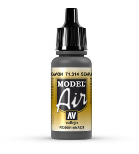 Vallejo Model Air 314 17ml Seaplane Gray Matt Acrylic Vallejo Model Air 314 17ml Seaplane Gray Matt Acrylic