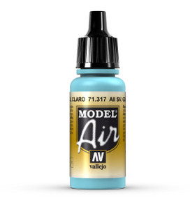  Vallejo Model Air 317 17ml AII SV. Gol Light Blue Matt Acrylic 
