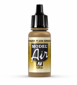 Vallejo Model Air 030 17ml Green Brown Matt Acrylic   Vallejo Model Air 030 17ml Green Brown Matt Acrylic