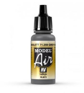 Vallejo Model Air 259 17ml Grey Violet RLM75 Matt Acrylic Vallejo Model Air 259 17ml Grey Violet RLM75 Matt Acrylic
