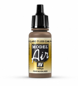 Vallejo Model Air 035 17ml Camouflage Pale Brown Matt Acrylic Vallejo Model Air 035 17ml Camouflage Pale Brown Matt Acrylic
