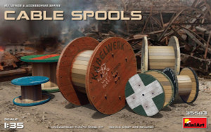 MiniArt 1/35 Cable Spools Model Kit   MiniArt 1/35 Cable Spools Model Kit