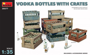  MiniArt 1/35 Vodka Bottles with Crates Model Kit 