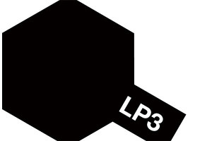  Tamiya LP-3 Flat Black 10ml Lacquer Paint 
