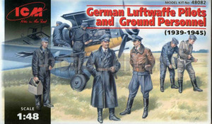 Icm ICM 1/48 German Luftwaffe Pilots & Ground '39-'45 