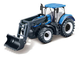  Burago New Holland With Front Loader Diecast Model 