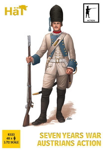  Hat Industrie 1/72 7 Years War Austrians Action 