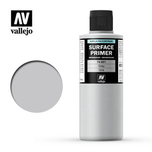 Vallejo Model Air 74601 200ml Grey Acrylic Polyurethane Primer   Vallejo Model Air 74601 200ml Grey Acrylic Polyurethane Primer
