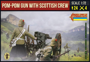 Strelets 1/72 Pom Pom Gun with Scottish Crew Model Figures   Strelets 1/72 Pom Pom Gun with Scottish Crew Model Figures