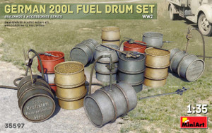 MiniArt 1/35 German 200L Fuel Drums MiniArt 1/35 German 200L Fuel Drums