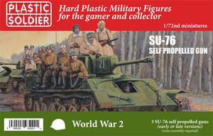 Plastic Soldier Company 1/72 Russian SU-76 SPG Model Kit 