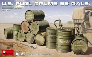 MiniArt 1/35 US 55 Gal Fuel Drums Model Kit 