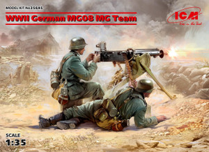 Icm ICM 1/35 WWII German MG08 MG Team 2 figures Model Kit 