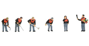 Bachmann 1960s Lineside Workers Set Of 6 Figures Bachmann 1960s Lineside Workers Set Of 6 Figures