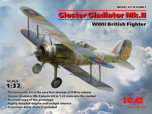Icm ICM 1/32 Gloster Gladiator Mk.II Model Kit Icm ICM 1/32 Gloster Gladiator Mk.II Model Kit
