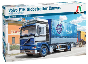 Italeri 1/24 Volvo F16 Globetrotter Canvas with Elevator   Italeri 1/24 Volvo F16 Globetrotter Canvas with Elevator