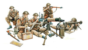 Gecko Models 1/35 British MG Team in Combat   Gecko Models 1/35 British MG Team in Combat