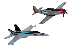 Corgi Maverick’s F A 18 Hornet and P 51D Mustang Diecast Model   Corgi Maverick’s F A 18 Hornet and P 51D Mustang Diecast Model