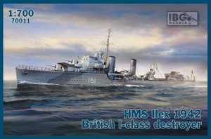  IBG Models 1/700 HMS Ilex 1942 I-Class Destroyer Model Kit 