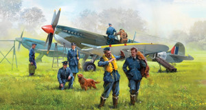 Icm ICM 1/48 RAF Airfield Diorama Model Kit  Icm ICM 1/48 RAF Airfield Diorama Model Kit