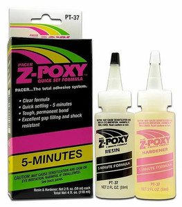 ZAP Z-Poxy 5 Minute Epoxy Resin Adhesive 4oz/118ml ZAP Z-Poxy 5 Minute Epoxy Resin Adhesive 4oz/118ml