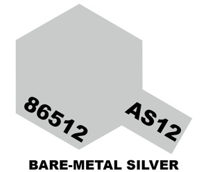 Tamiya AS-12 Bare Metal Silver Acrylic Spray Paint