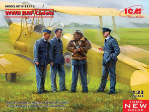 Icm ICM 1/32 WWII RAF Cadets Model Figures 