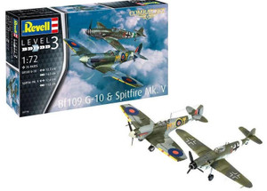  Revell 1/72 Combat Set Bf 109G-10 & Spitfire Mk.V Starter Set 