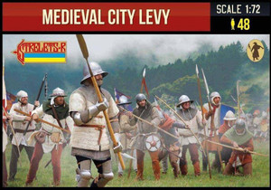  Strelets 1/72 Medieval City Levy Model Figures 