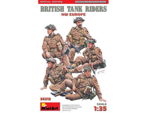  MiniArt 1/35 British Tank Riders Europe Special Edition Model Figures 
