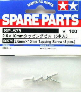  Tamiya 50575 2.6x10mm Tapping Screw *5 