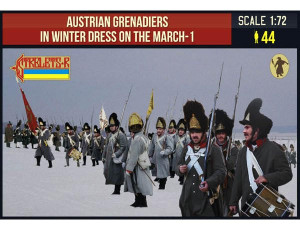  Strelets 1/72 Austrian Grenadiers On The March Winter Model Figures 