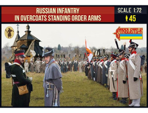 Strelets 1/72 Russian Infantry in Overcoats Standing Order Arms Model Figures Strelets 1/72 Russian Infantry in Overcoats Standing Order Arms Model Figures