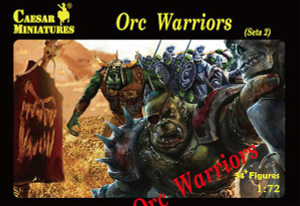  Caesar Miniatures 1/72 Fantasy Orc Warriors Set 2 Model Figures 