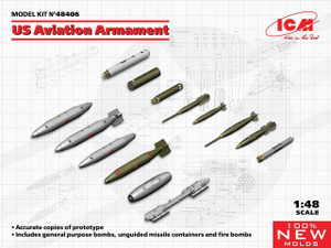 Icm ICM 1/48 US Aviation Armament Model Kit Icm ICM 1/48 US Aviation Armament Model Kit