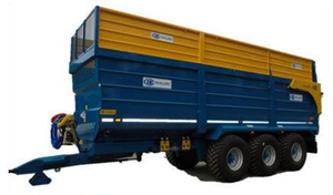 Britains 1/32 Kane Tri-Axle Halfpipe Silage Trailer Diecast Model Britains 1/32 Kane Tri-Axle Halfpipe Silage Trailer Diecast Model