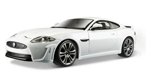  Burago 1/24 Jaguar XKR-S White Diecast Model 