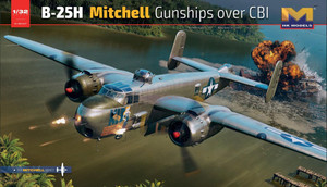 Hong Kong Models 1/32 NAA B-25H Mitchell over CBI Model Kit   Hong Kong Models 1/32 NAA B-25H Mitchell over CBI Model Kit
