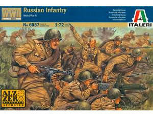 Italeri 1/72 WWII Russian Infantry Model Figures Italeri 1/72 WWII Russian Infantry Model Figures