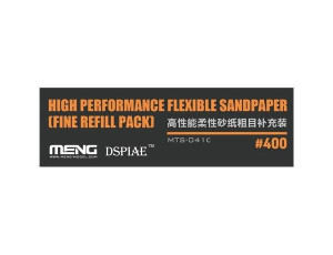  Meng Models Flexible Sand Paper 400 Grit Refill (x6) 