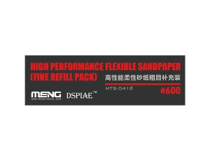  Meng Models Flexible Sand Paper 600 Grit Refill (x6) 