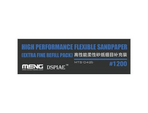  Meng Models Flexible Sand Paper 1200 Grit Refill (x6) 
