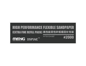 Meng Models Flexible Sand Paper 2000 Grit Refill (x6)   Meng Models Flexible Sand Paper 2000 Grit Refill (x6)