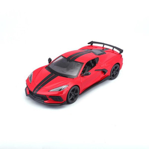 Maisto 1/24 Corvette Stingray Coupe High Wing 2020 Diecast Model   Maisto 1/24 Corvette Stingray Coupe High Wing 2020 Diecast Model