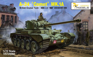 Vespid 1/72 Cruiser Tank A34 Comet Mk.IA Model Kit   Vespid 1/72 Cruiser Tank A34 Comet Mk.IA Model Kit